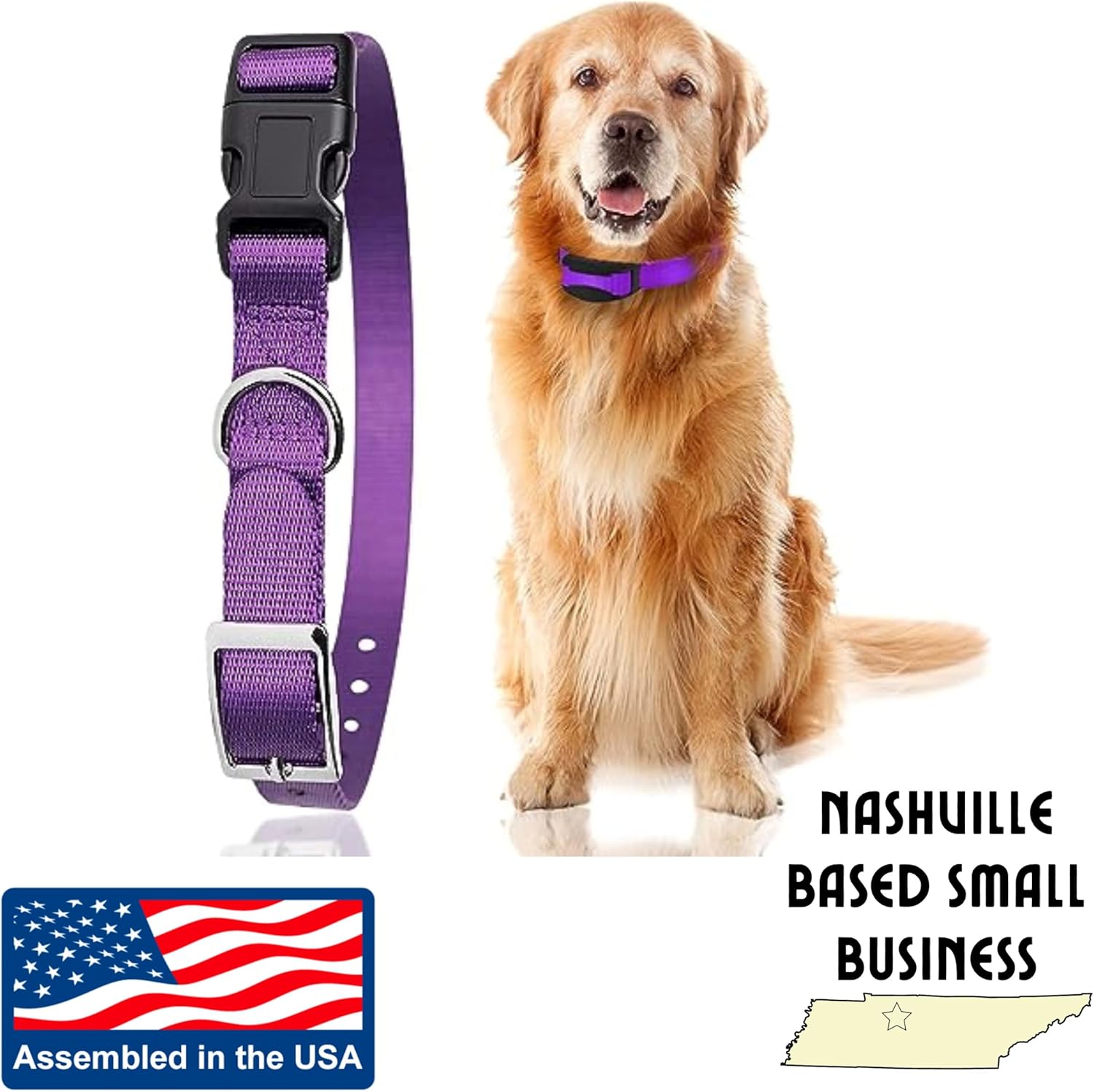 e-Collar Replacement Strap - Shock Collar Replacement Collar, Fence Collar Replacement, Compatible with Most Brands (3/4