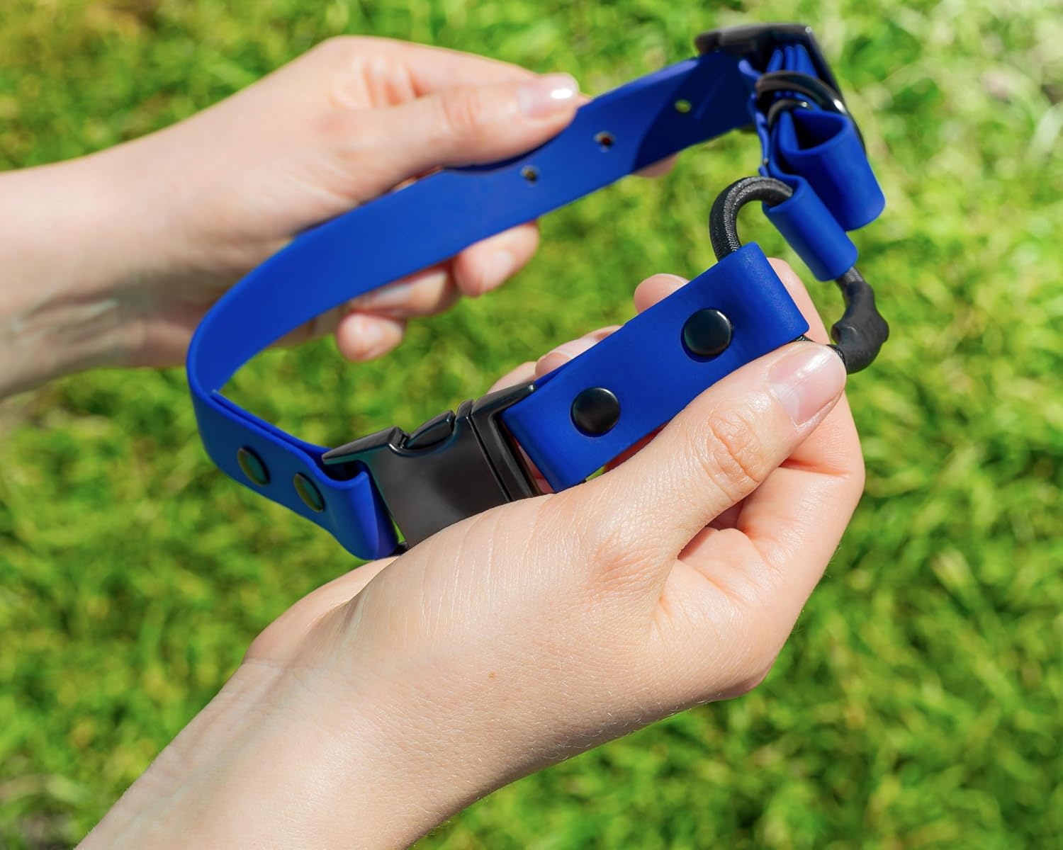 Bungee Collar for ecollar, Compatible with Mini Educator, e Collar Replacement Strap (Red 3/4