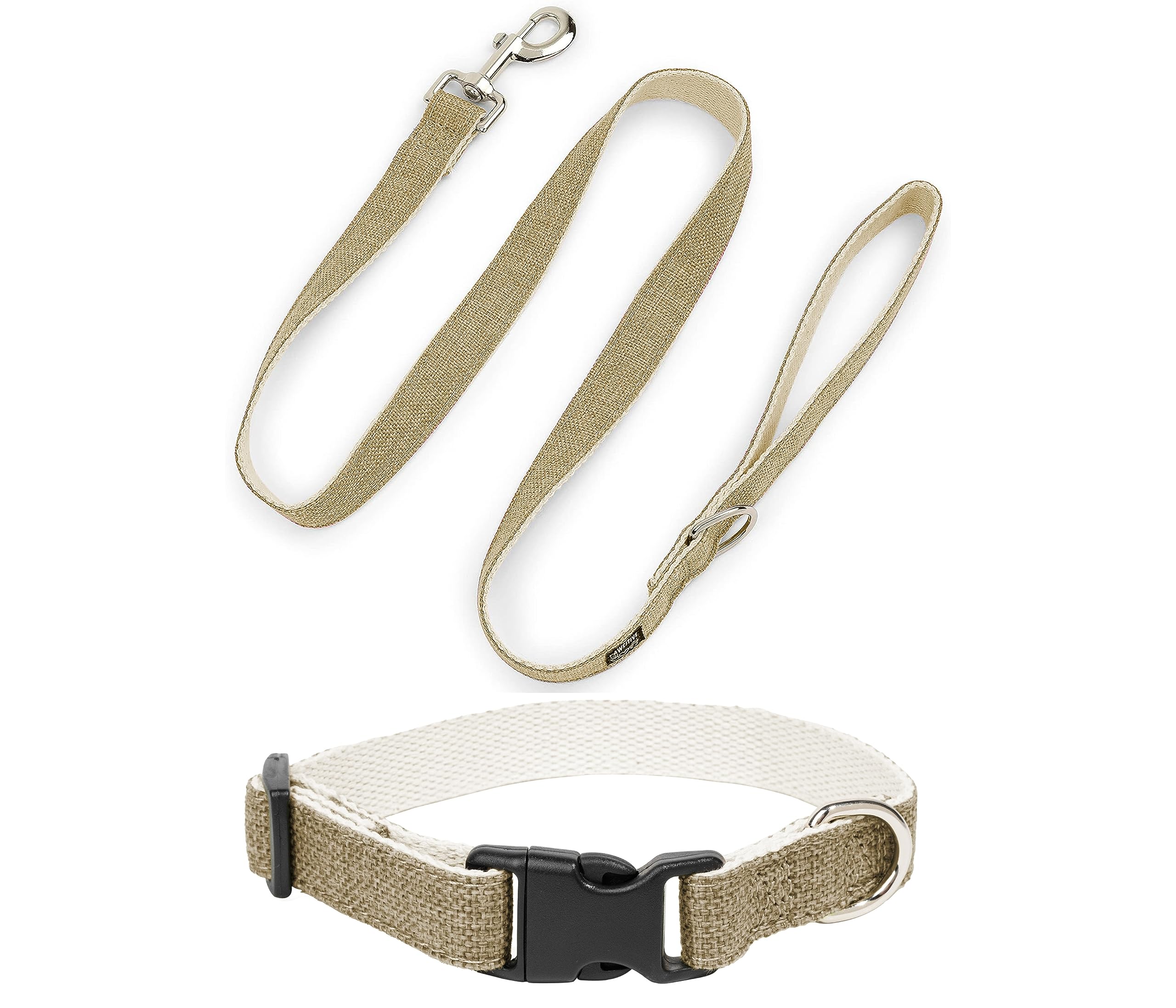 Pawsitive Hemp Collar - Hypoallergenic, Soft Organic Collar for Dogs with Sensitive Skin (Large, Green)