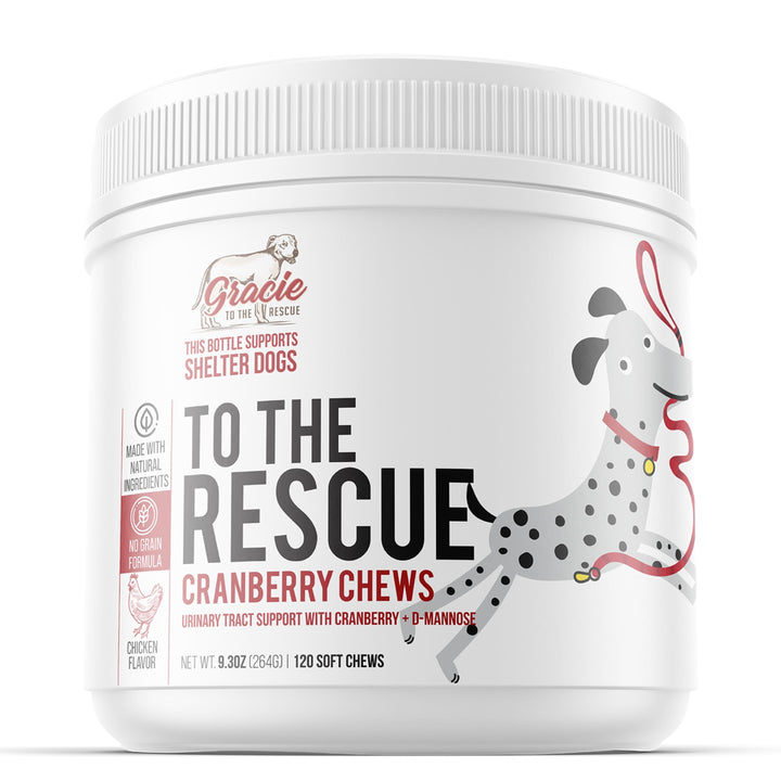 Cranberry for Dogs - Natural bladder support with D Mannose - 120 Soft Chews