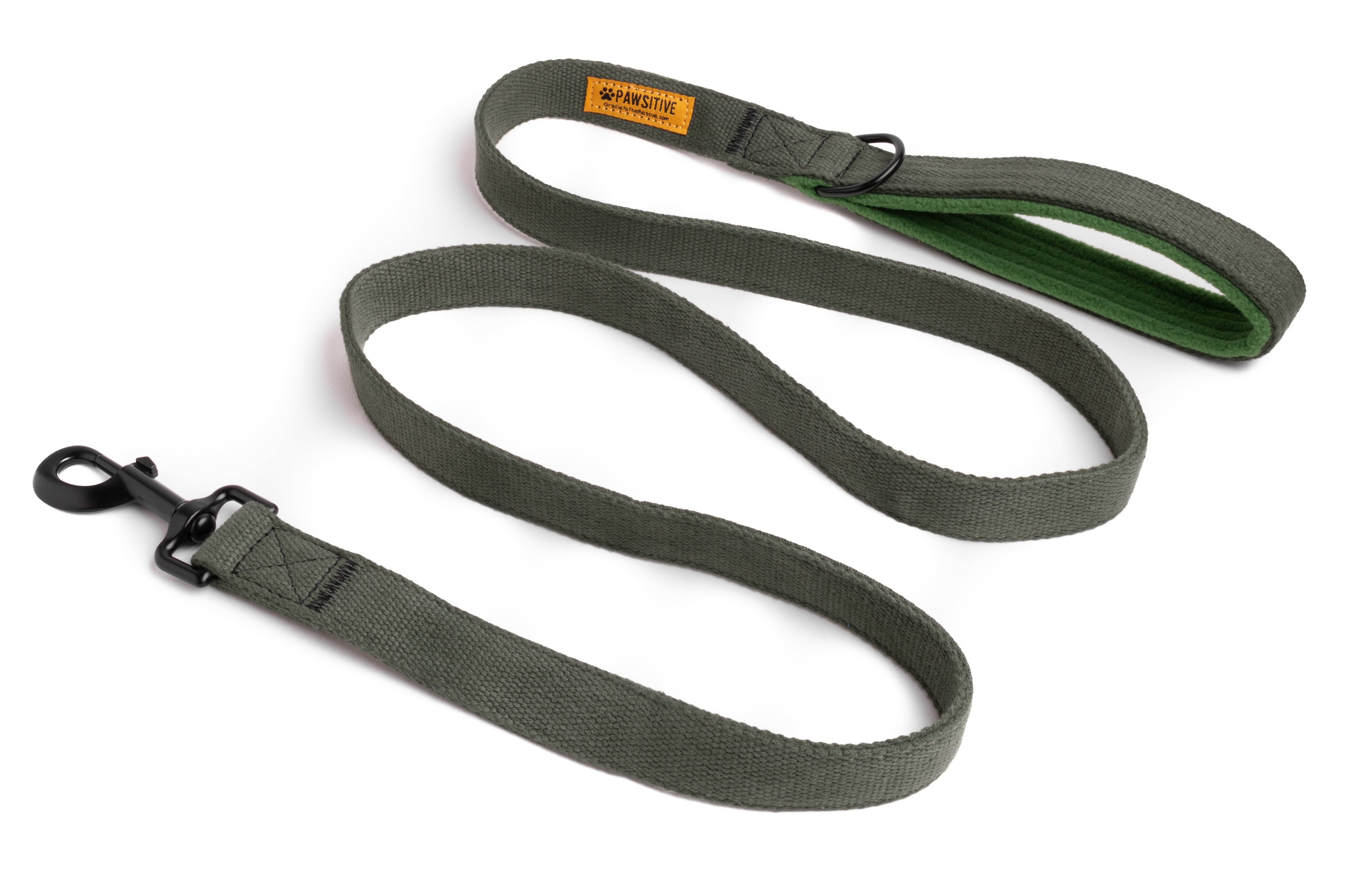 Hemp Padded Handle Leash - Gracie To The Rescue