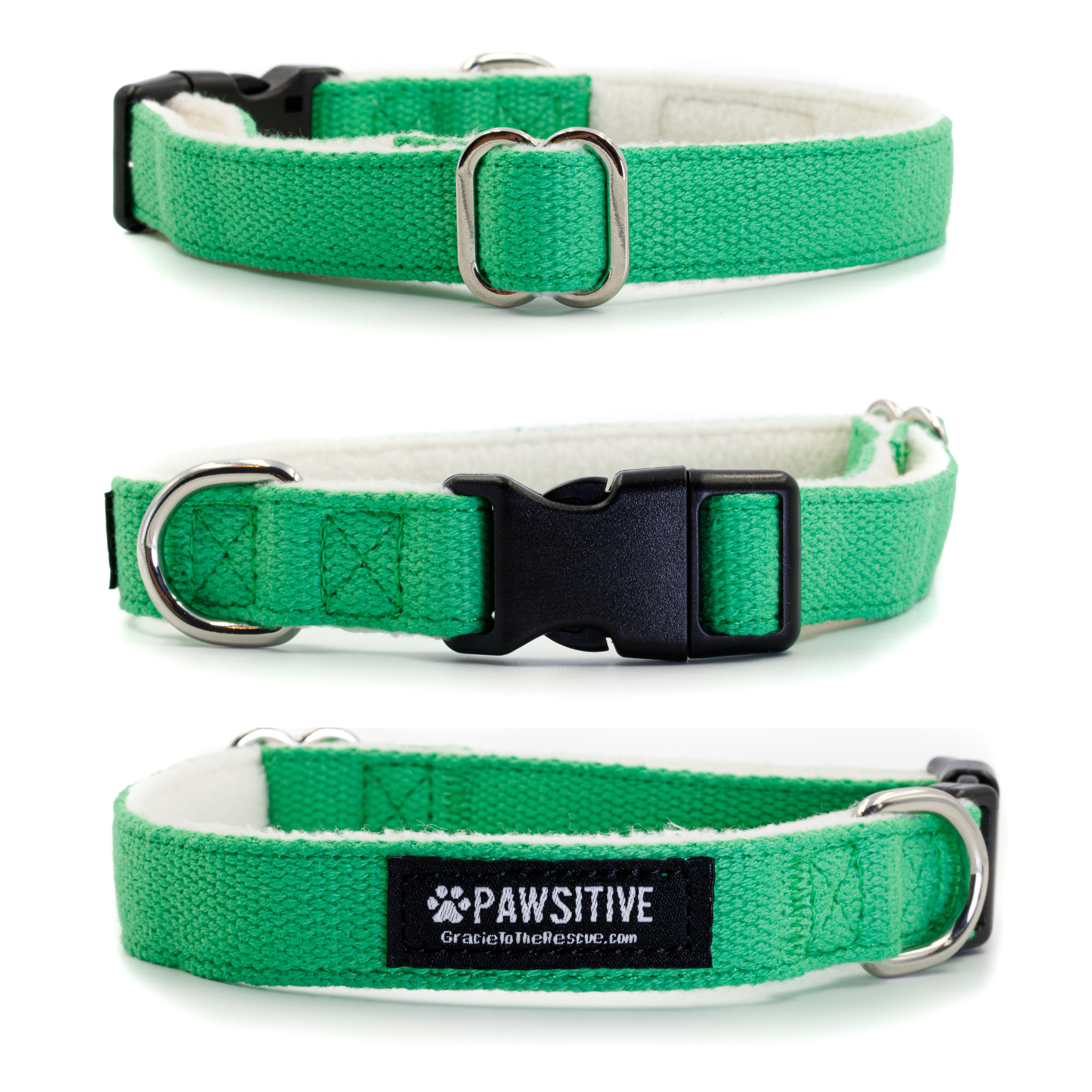 Classic Colors Hemp Adjustable Dog Collar - Gracie To The Rescue
